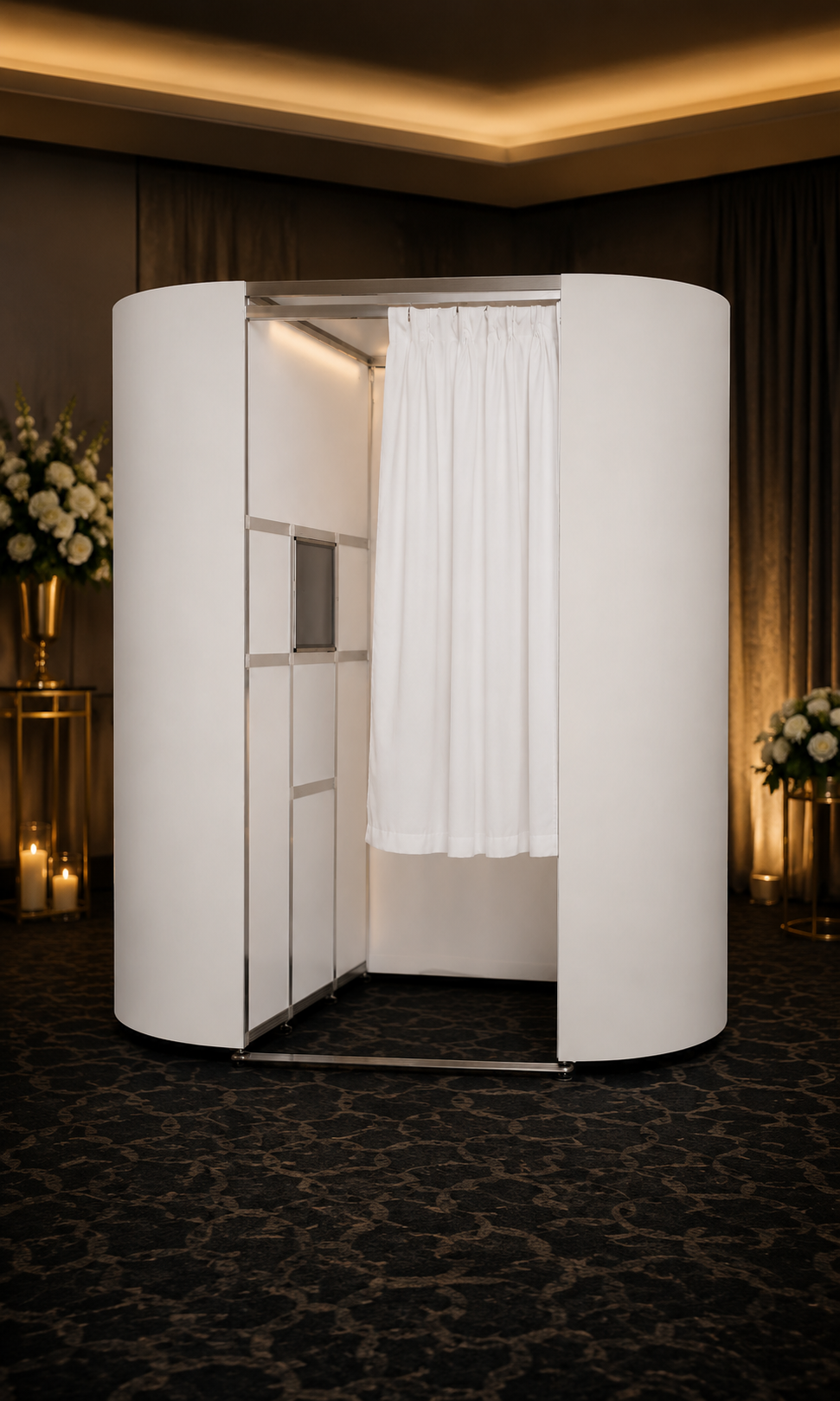 Oval Booths hire from The Booth Boutique